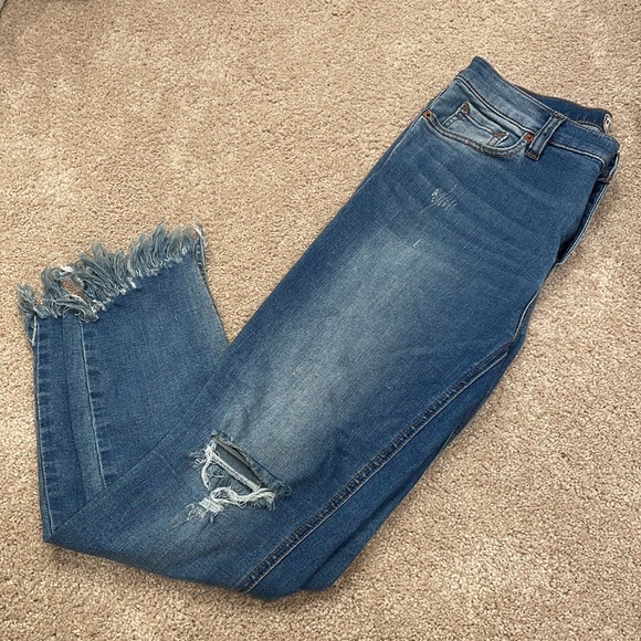 Free People Great Heights Frayed Skinny Jeans - Picture 5 of 8